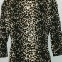 Womens Sz PS Notations Petite Leopard Print Top W/Tank 3/4 Sleeve Made In USA