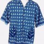Arizona Jeans Co. Men's Sz Small Blue Tribal Mask Button Front Shirt