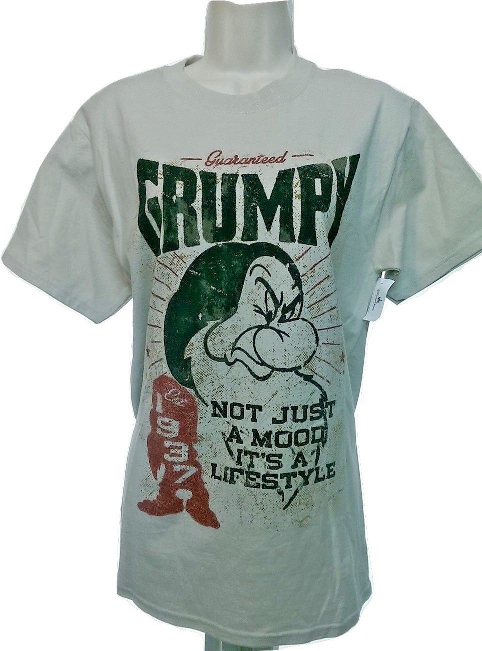 NWT Disneyland Parks Grumpy Not Just a Mood Funny Graphic T-Shirt Sz Sm