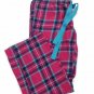 OLD NAVY Flannel Pajama Bottoms/ Lounge Pants Blue Pink Plaid Metallic Sz L