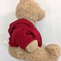 Aeropostale Teddy Bear Plush 17" Stuffed Animal Brown In Red AERO Hoodie Jacket
