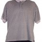 Sierra Pacific Mens Polo Size L, Short Sleeves Beige with Multi-tones