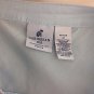 Caribbean Joe Womens Ruched Side Top Sz PM Lt Blue, 3/4 Slv, Tie Neck/ Sleeve