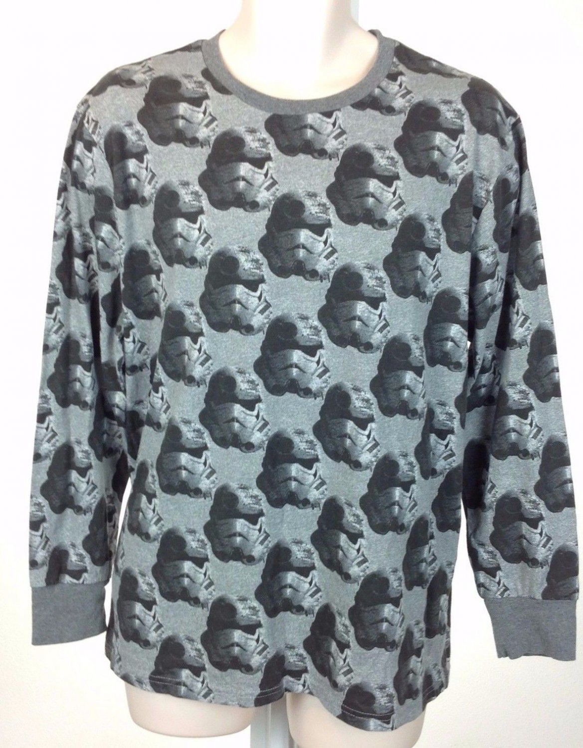 Star Wars Stormtroopers XL Gray Long Sleeve Graphic Logo Shirt Unisex