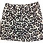 Ann Taylor LOFT Black, White, Tan Cheetah Leopard Animal Print Skirt Sz 4