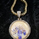 iced out jewelry cz crystal tennis necklace gold plated hiphop kobe bry