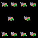 10PCS African Country Namibia Waving Friendship National Gold Plated Flag L