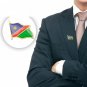 10PCS African Country Namibia Waving Friendship National Gold Plated Flag L