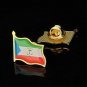 10PCS African Country Equatorial Guinea Emblem Gold Plated Badge Brooch