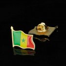 African Country The Republic of Senegal Gold Plated Collar Bar Flag Lapel Pin