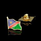The Republic of Namibia Gold Plated Pride Leaf Flag Badge Emblem Lapel Hat