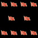 10PCS The Kingdom of Morocco Country Waving Flag Lapel Pin 19 x 21mm Hat