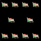 10PCS Sudan Country Khartoum Patriotic Feelings Symbol National Flag Lapel