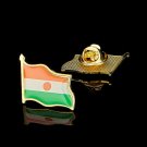 African Collectible National Flag Lapel Pin The Republic of Niger Country Enam