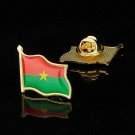 African Country Burkina Faso Epoxy Multicolor Flag National Emblem Brooch B