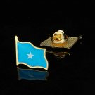 Africa The Federal Republic of Somalia Country Waving National Flag Gold Plated Courtesy