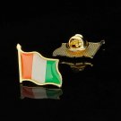 African Couuntry The Republic of Côte d'Ivoire Lapel Pin Brooches Badges Backpack