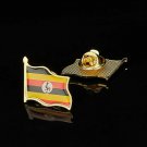 African Country The Republic of Uganda National Flag Pin Brooches Clothing A