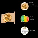 Republic of Mali African Country National Natural Waving Flag Brooch Lapel Pin For Hat Bag
