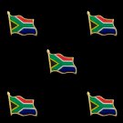 5PCS South Africa Flag Zinc Alloy Lapel Pin Badge Paints Epoxy Pin Brooch Badge