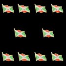 10PCS/Lot African Country Burundi Gold Plated Emblem Multicolor Friendship Flags Lapel Pins