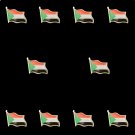 10PCS Sudan Country Khartoum Patriotic Feelings Symbol National Flag Lapel Pins Collectibles