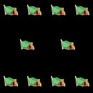 10PCS African Country Zambia National Badge Printed Waving Flag Lapel Pin Brooch Accessories