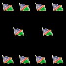 10PCS African Country Namibia Waving Friendship National Gold Plated Flag Lapel Pin&Badge