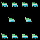 10PCS African Sierra Flag Pattern Enamel Lapel Brooch Pin Badge Scarfs Cloth