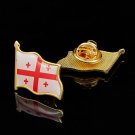 Georgia Lapel Pin Safety Pins Country Flag Lapel Pin Badge Brooch Custom For Men Brooches