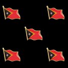 Timor-Leste Flag Waving 3D Lapel Hat Cap Tie Pin Badge Brooch Patriotism Pride Brooch