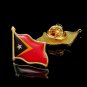Timor-Leste Flag Waving 3D Lapel Hat Cap Tie Pin Badge Brooch Patriotism Pride Brooch