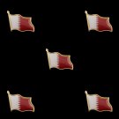 5PCS Middle East Qatar Flag Brooch Patriotism Representative Country Wearable