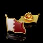 5PCS Middle East Qatar Flag Brooch Patriotism Representative Country Wearable