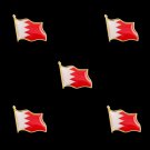 5PCS Bahrain Emblem Badge Lapel Pins Flag Pins All Over The World Badge Emblem Country