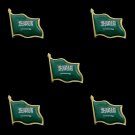 5PCS Saudi Arabia Travel Stamp Art Waving Metal Lapel Pins Cute Cool Hat Shirt Pin Tie Tack