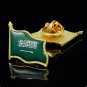 5PCS Saudi Arabia Travel Stamp Art Waving Metal Lapel Pins Cute Cool Hat Shirt Pin Tie Tack