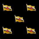 5PCS Brunei Enamel Flag Lapel Pins Badges Of Flag Multiple Design Pin Brooch