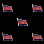 5PCS Cambodia Kingdom National Flag Lapel Metal Enamel Pin Badge