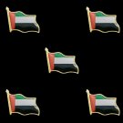 5PCS UAE Flag Pin Brooch Badge Jewelry W/ Butterfly Buckle Metal Lapel Pin