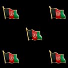 5PCS Afghanistan National Flag Epoxy Collectible Metal Patriotism Pin Flag Badge for