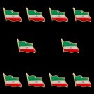 10PCS Middle East Iran Islamic Republic Allah Akbar World Collectible Flag Lapel Pins
