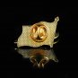 10PCS Azerbaijan National Gold Plated Flag Color Lapel Safety Pins For Official Suit Decorations
