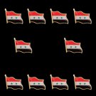 10PCS Syria Patriotism New Arrival Fashion Flag Lapel Pins Brooch Multi-style Country Lapel