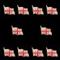 10PCS Georgia Custom Beautiful Lapel Pin Brooches Gold Plated Set For Backpack