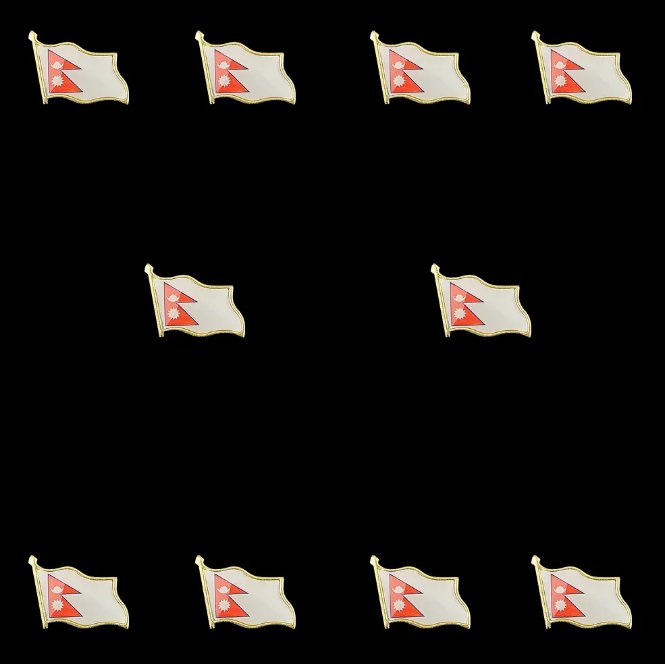 10PCS Asian Couuntry Nepal Enamel Brooch Lapel Pins Shirt Collar Pin Unisex Jewelry