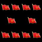 10PCS Kyrgyzstan Custom Logo Badges Wholesale Souvenir Lapel Pin Metal National