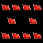 10PCS Kyrgyzstan Custom Logo Badges Wholesale Souvenir Lapel Pin Metal National