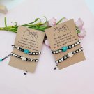 Hot Sale 4Pcs/lot Sea Turtle Charm Bracelets Handmade Braided Adjustab