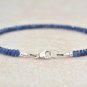 Sapphire Bracelet, September Birthstone Bracelet, Natural Blue Sapphir